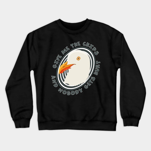 Eat like a seagull Crewneck Sweatshirt by puppaluppa